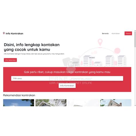 Fitur Navigasi pada Aplikasi Pencarian Kontrakan Rumah Indonesia
